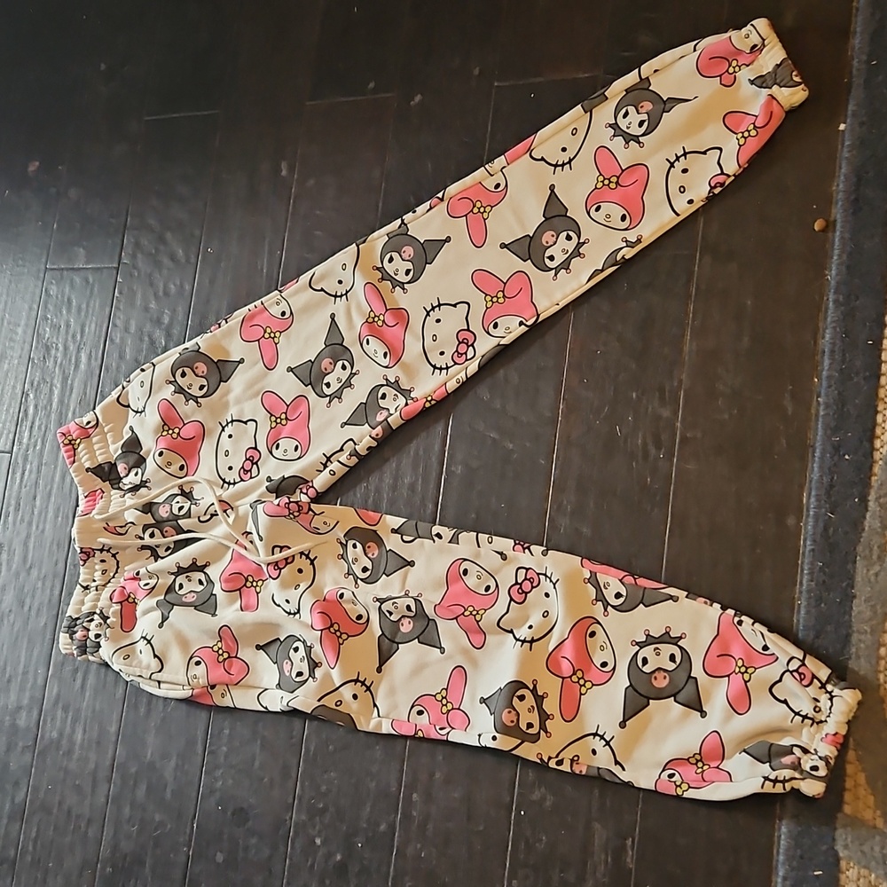 Hello Kitty Cream and Pink Character Joggers